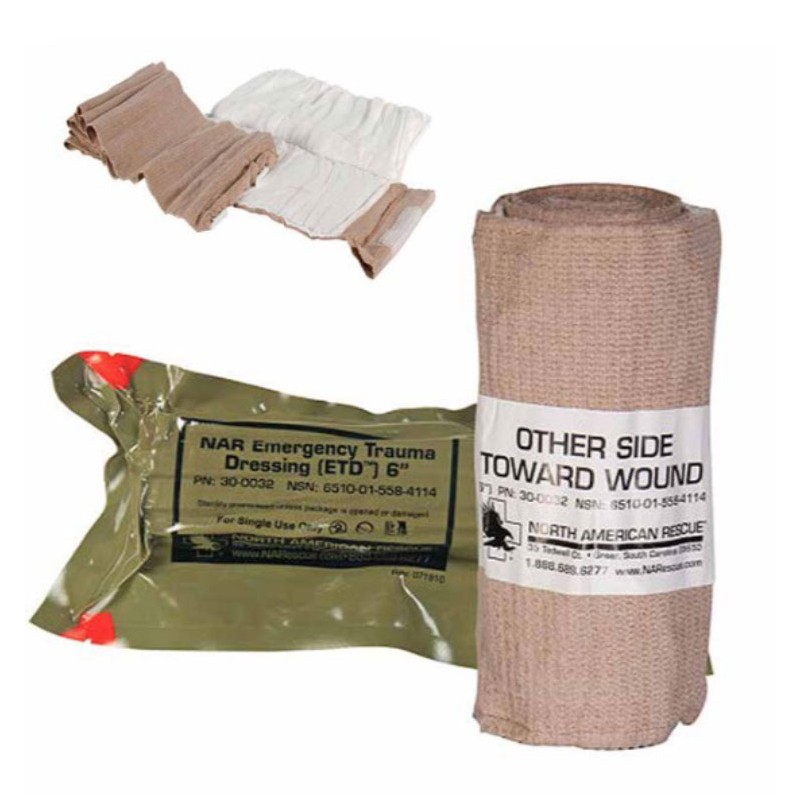 ИПП  NAR Emergency Trauma Dressing 6", 15 см плоский