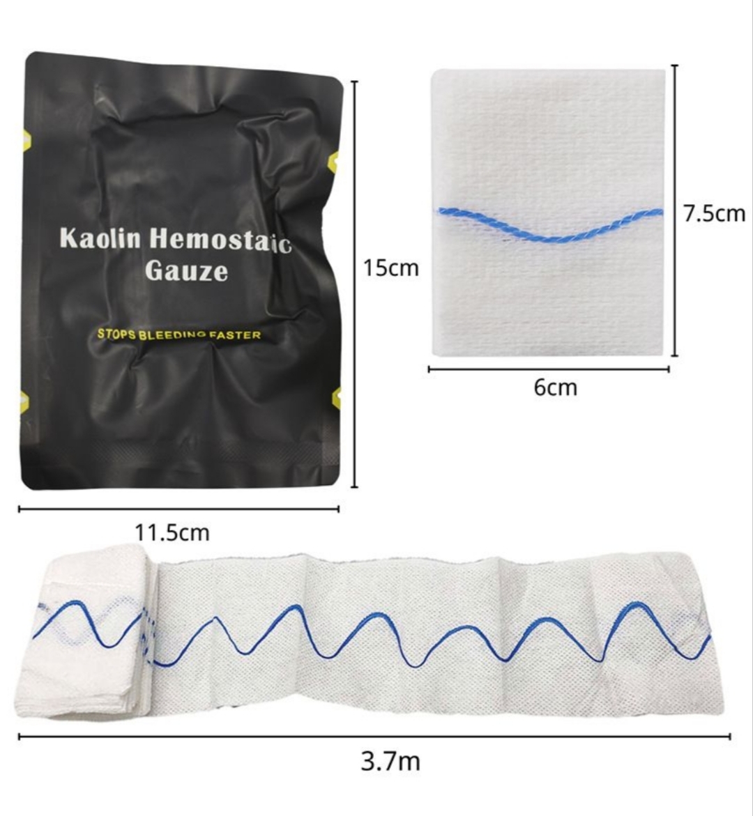 Гемостатик, Гемостатический бинт, гемофлекс Kaolin Gauze